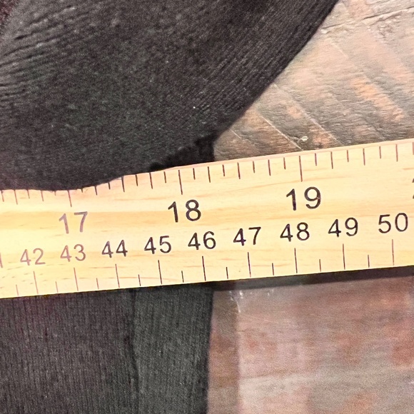 #A311  Roz & Ali  Black Sweater Lace Cottagecore Vintage Romantic Pre-0wned XL - Picture 4 of 8